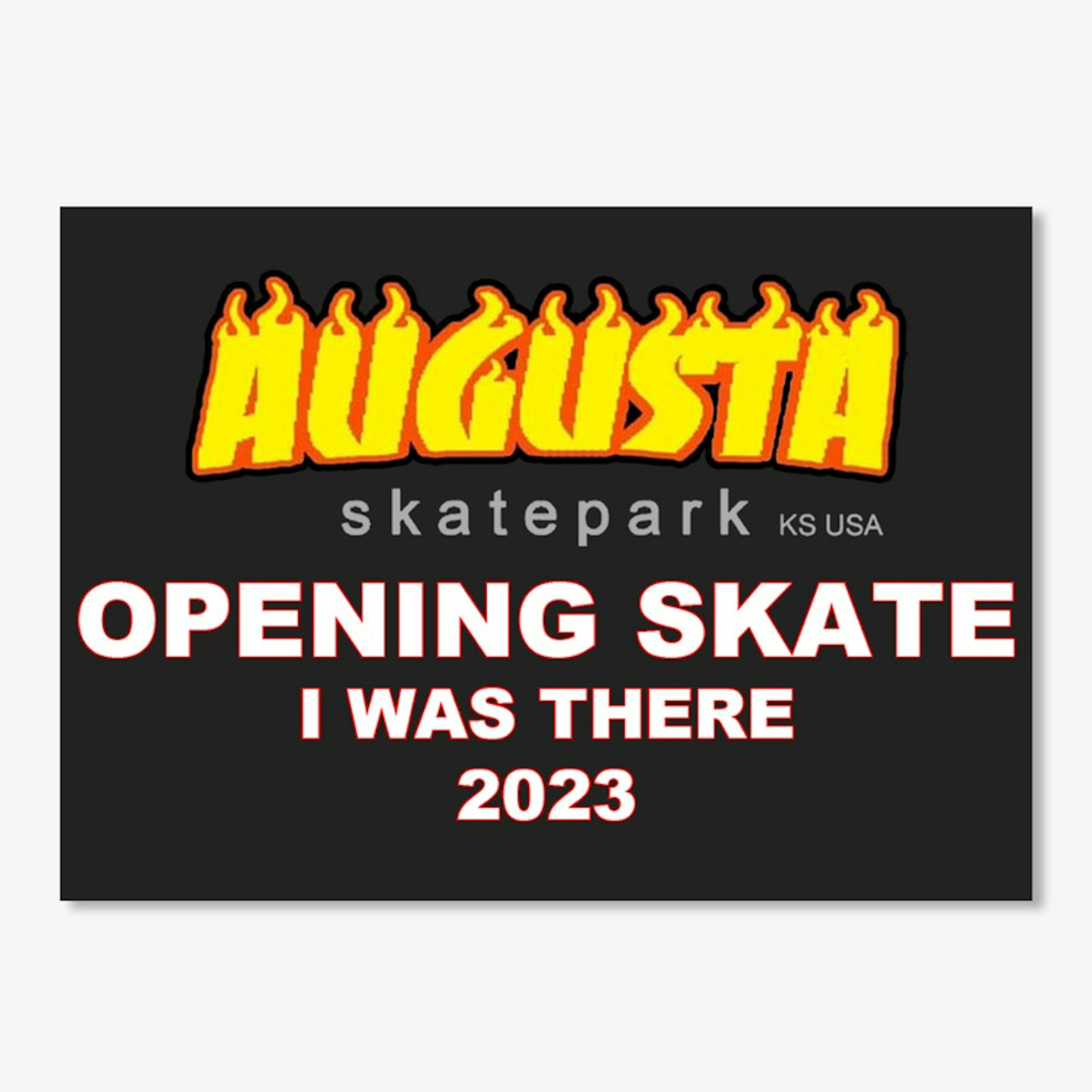 Opening Skate Sticker