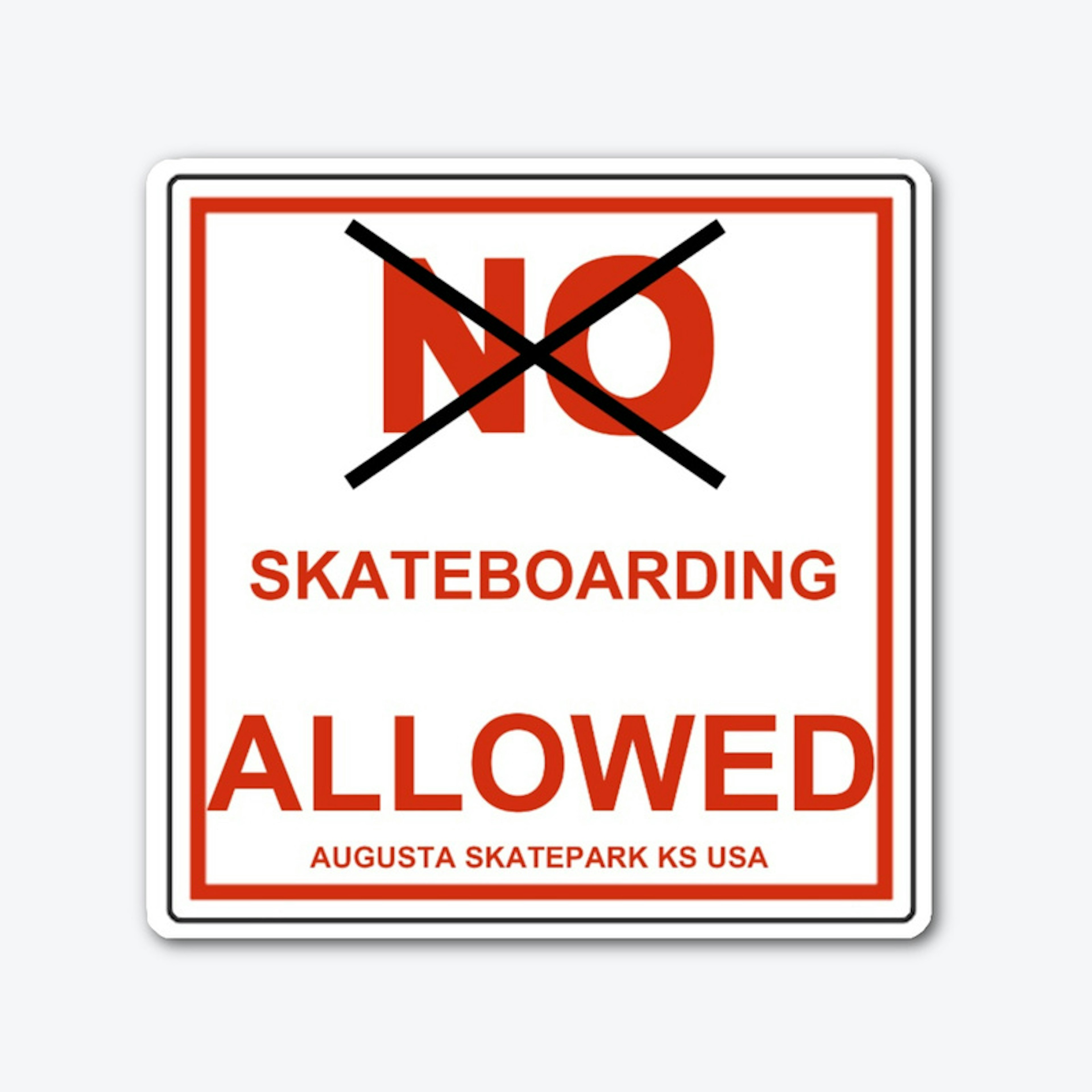 No Skateboarding Allowed