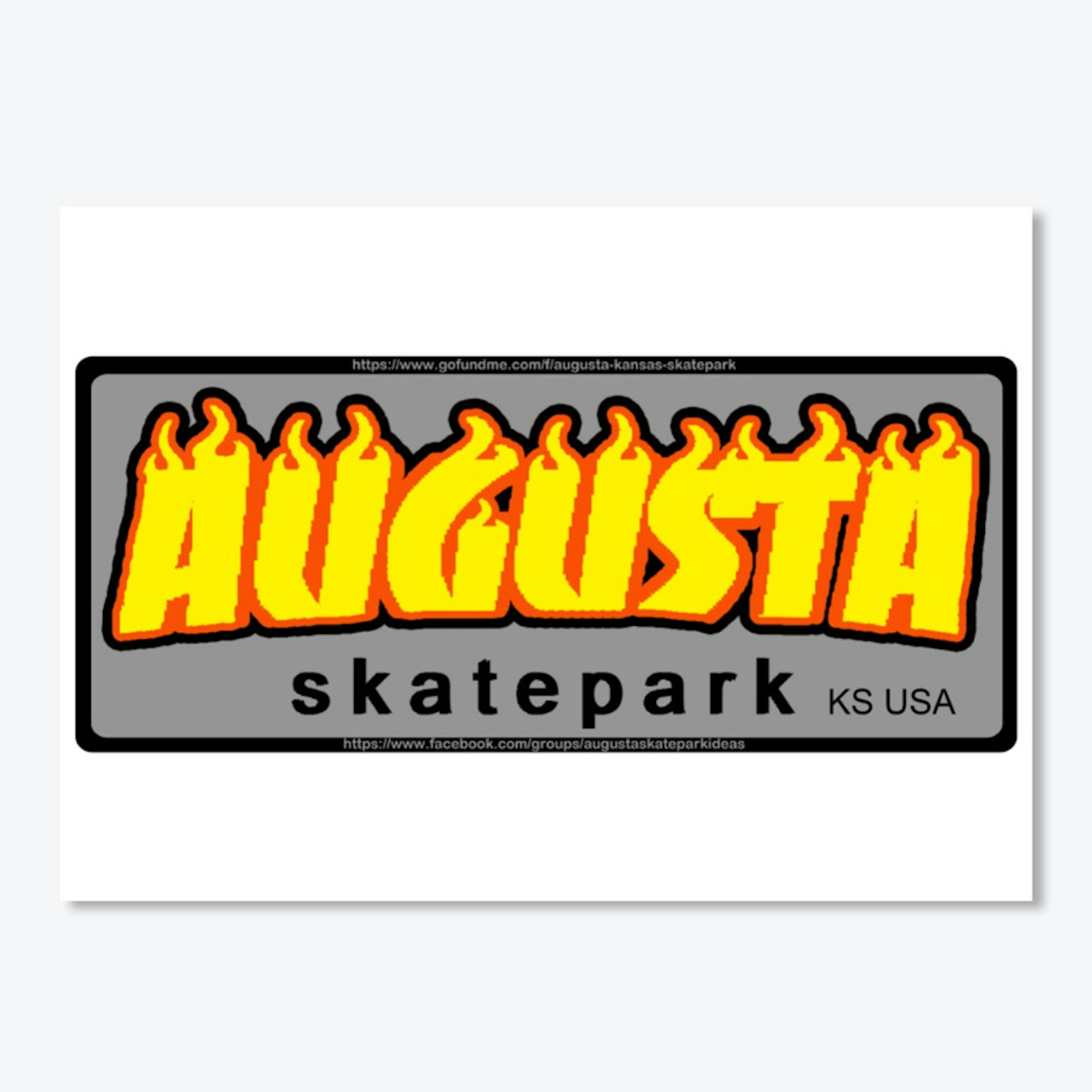 Augusta Skatepark Sticker