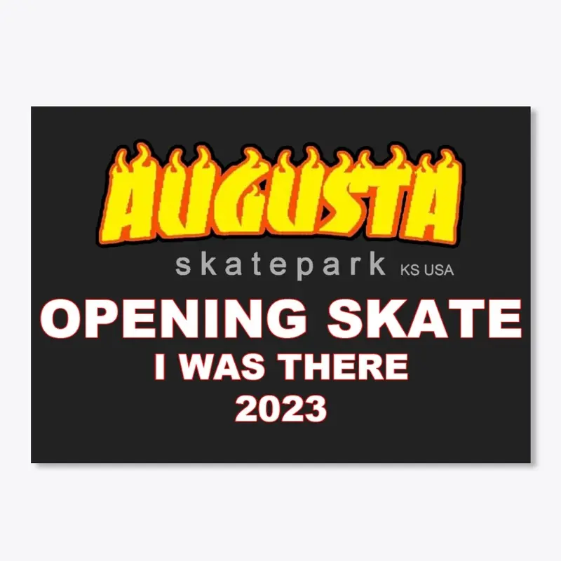 Opening Skate Sticker